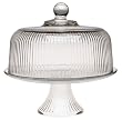 Anchor Hocking Monaco Cake Set with Ribbed Dome
