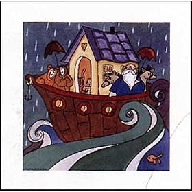 let it rain childrens rain poster, umbrella, noahs ark, poster