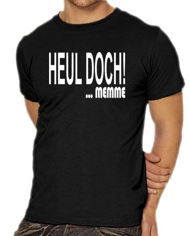 Touchlines Unisex/Herren T-Shirt Heul doch! ...MEMME, black, XXXL, B1524 Preisvergleich