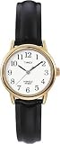 Timex Women's Black Leather Easy-Reader Indiglo Watch