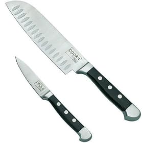 Cooks Elite 7-in Santoku knife and 3-1 2-in parer knife Starter Set by Cooks