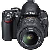 Nikon D3000 10.2MP Digital SLR Camera with 18-55mm f/3.5-5.6G AF-S DX VR Ni ....