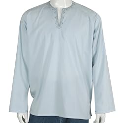 Gift for Men - Long Sleeve Casual Cotton Shirt Kurta India Chest 44 inches (gsk552)