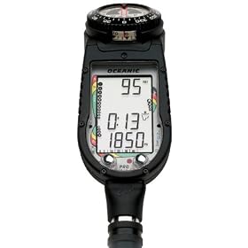 Oceanic Pro Plus 2.1 Air Nitrox Integrated Dive Computer with Compass and Quick Disconnect by