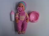 Mommy & me tube with drink & wet 11'' doll with bottle & pacifier w/30 accessories