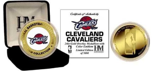 Highland Mint Cleveland Cavaliers 24Kt Gold And Color Team Mint Coin