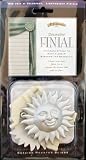 Window Treatments item: 2 Silver Sun - Decorative Finials Fit Most Blinds Headrails