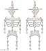 Earrings, 'Dancing Skeleton' 1