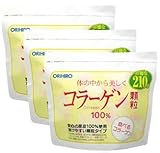 オリヒロ コラーゲン100%顆粒 210g【3袋セット】