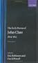 The Early Poems of John Clare, 1804-1822: Volume I (Oxford English Texts)