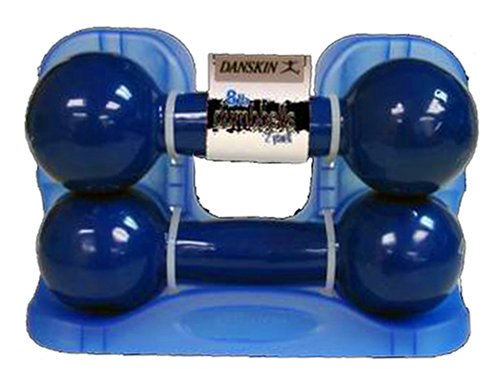 Buy Danskin DD-2720R 8-Pound Dumbbell Pair (16-Pounds Total) by Danskin now!