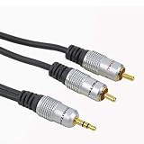 Hama 2 Phono Plug - 3.5mm Stereo Plug 2mtr