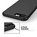 PASONOMI iPhone 8 Plus Case, iPhone 7 Plus Case, Soft Matte Slim Thin Shock Absorbent Silicone Gel Protective Case for Apple iPhone 8 Plus/iPhone 7 Plus 5.5 inch (Black)