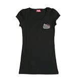 ハローキティ ワッフルTシャツ(カレッジ) ブラック
