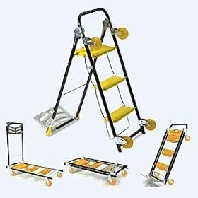Total Trolley. 4-in-1 compact hand truck, dolly, trolley, and step ladder.