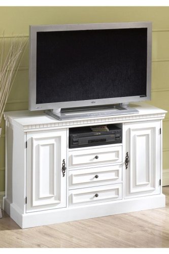Tall Wide-screen Tv Cabinet 2-door White