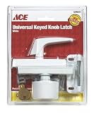 ACE LIVING ACCENTS 01-3815-353 SCREEN/STORM KEYED KNOB LATCH UNIVERSAL KEY WHITE