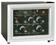 Haier HVT12ABS 12-Bottle-Capacity Table-Top Wine Cellar, Black with Silver Trim