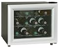 Haier HVT12ABS 12-Bottle-Capacity Table-Top Wine Cellar, Black with Silver Trim
