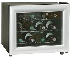 HaierHVT12ABS12-Bottle-CapacityTable-TopWineCellar,BlackwithSilverTrim