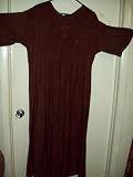 ankle length rayon dress/braid trim