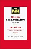 The Cook's Guide to Boston Restaurants, 2001-2002