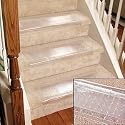 CLEAR STAIR CARPET PROTECTORS