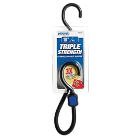 Highland 93018 Triple Strength Stretch Cord with Coated Steel Hook by Highland