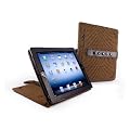 Tuff-Luv Multi-View Natural Hemp Case Cover Stand for the New iPad 3/2 - Mocha Brown