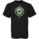 Reebok Minnesota Wild Black Primary Logo T-shirt