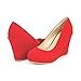 DREAM PAIRS ASH-P Women's Elegant Closed Toe Wedge Platform Pumps Shoes