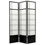 Kumo Classic Shoji Room Divider in Black Number of Panels: 4