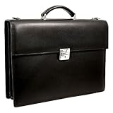 Jack Georges Prestige Collection Double Gusset Flapover Briefcase