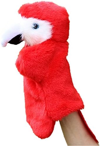 Cute Animal Hand Puppet Toy Dolls Parrot Puppet,bird puppet,red bird puppet