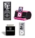 Apple iPod nano 8 GB (Black), Speaker System, Charger, and Clear Case Bundle