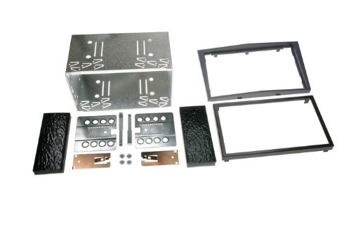 Doppel DIN Blende Komplett-Set Opel Antara Tigra Corsa Astra dark-grey
