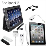 Deeli Ipad 2 Accessory Bundle 9 in 1 .. Accessories [Case, Screen Protectors, Chargers and More]