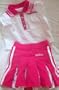 Baby Girl 3 Months, Pink and White Sports, Skirt and Tee Shirt
