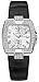 GUESS Black Leather Strap Watch