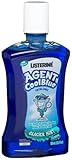 Listerine Agent Cool Blue Tinting Rinse, Glacier Mint, 16.9-Ounce Bottles (Pack of 4)