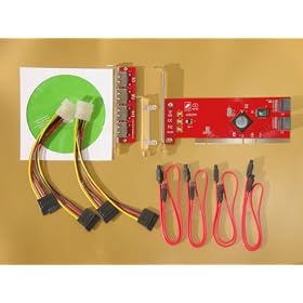 4 Port Sata II PCI-X 64bit 133Mhz Carte Raid Contr�leur , Raid 5 , esata