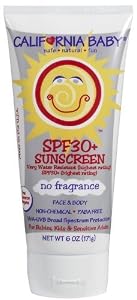 California Baby No Fragrance Sunscreen Lotion - SPF 30+ - 6 oz