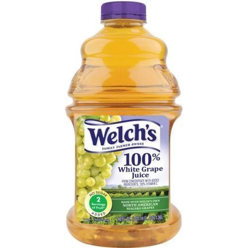 Welch's 100% White Grape Juice, 46-Ounce Bottles (Pack of 8)