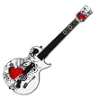 My Heart Desgin Guitar Hero III Gibson Les Paul Guitar Controller Skin Decal Sticker for Wii and Xbox 360/ PS3