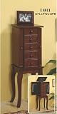 Monarch Specialties I 4011 Jewelry Armoire - Cherry
