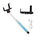 InnoGear Adjustable Extendable Wireless Bluetooth Monopod Handheld Self Portrait Selfie Stick with Remote Shutter Function for iPhone 4 4s 5 5s 5c 6 6 Plus, Samsung S3 S4 Note 2 Note 3, HTC One, Sony Xperia, LG, Compatble with IOS 4.0/ Android 3.0 or Above System (Blue)