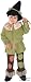 Toddler Scarecrow Costume (Size:2-4T)