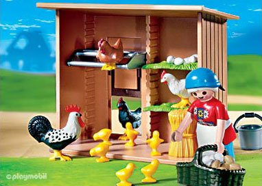 Childrens Toyshop  Toys : Playmobil Chicken Coop