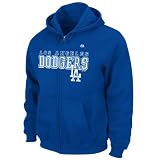 Los Angeles Dodgers Royal Blue Club Seat Full-Zip Lightweight Fleece Hooded Sweatshirt