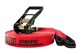 Gibbon Slacklines Classic Kit (49-Feet/15-Meter, Red)